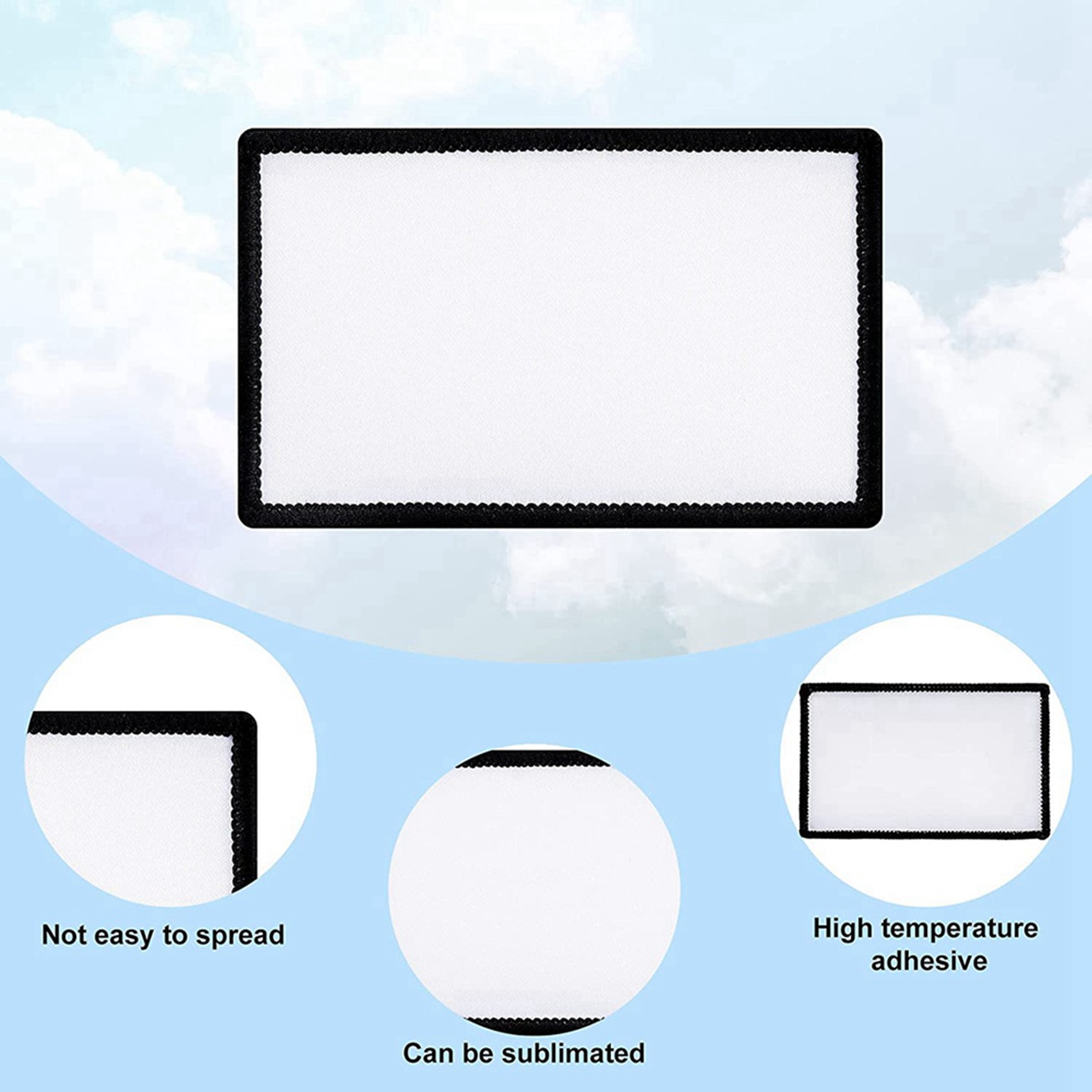 Hat Sublimation Blank - 42 szt. Naszywki do sublimacji, puste