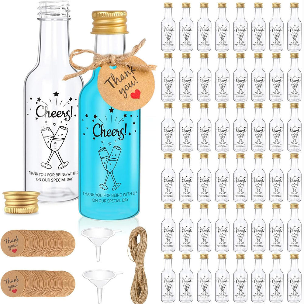 Water Bottle Blank - 50 sztuk mini butelek na alkohol,