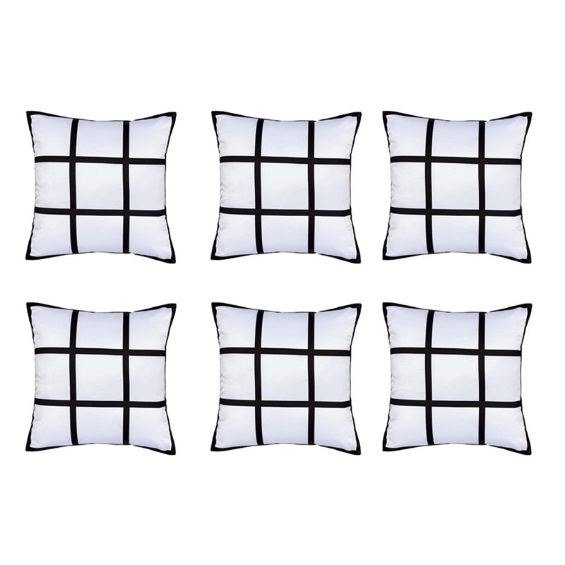 Pillow Cover Sublimation - ABKJ-6 szt. Sublimacyjne Puste Poszewki na