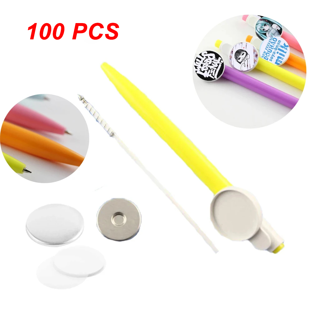 Button Badge Blank - Części do przypinek 25mm, 100 sztuk,