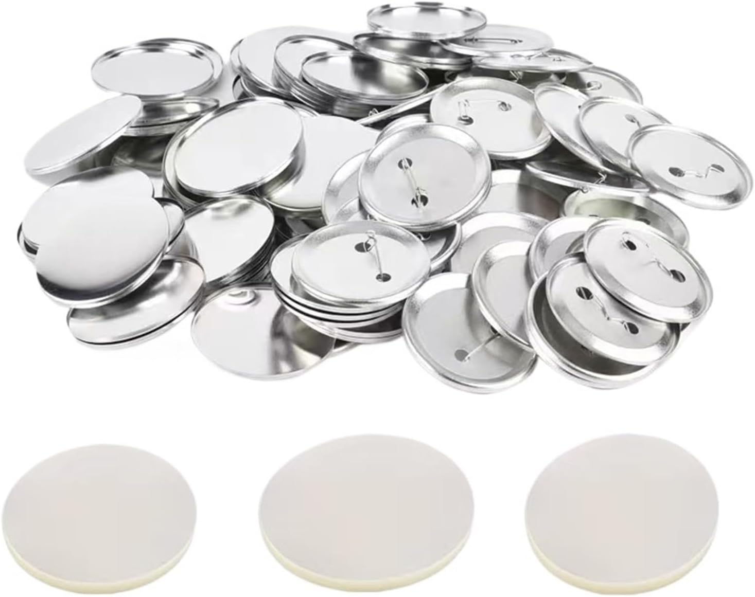 Button Badge Blank - Maszyna do robienia przypinek, 500 sztuk