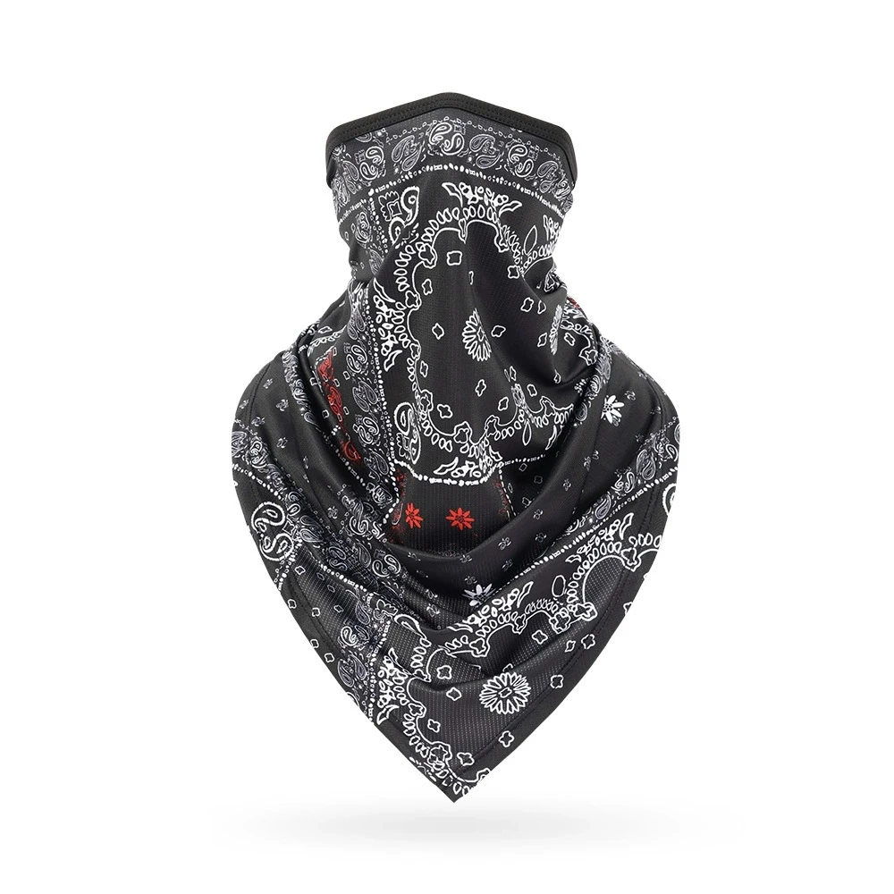 Bandana Blank White - Wielofunkcyjna maska ​​bandanna czarny biały chustka