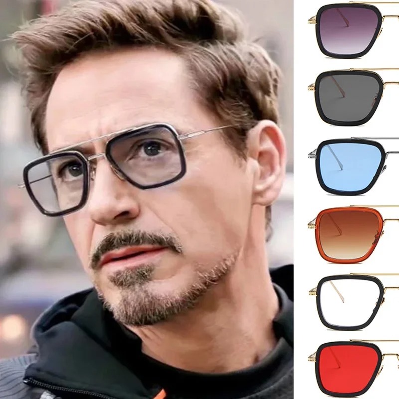 Metal Photo Panel - Okulary Steam Punk Tony Stark Męskie