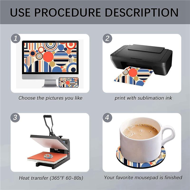 ABVT-160PC Podkładki pod kubki – Coaster Sublimation Blank recenzja i cena