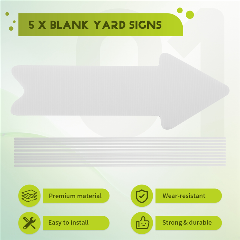 AFOURT - Zewnętrzne znaki traw – Yard Sign Blank recenzja i cena