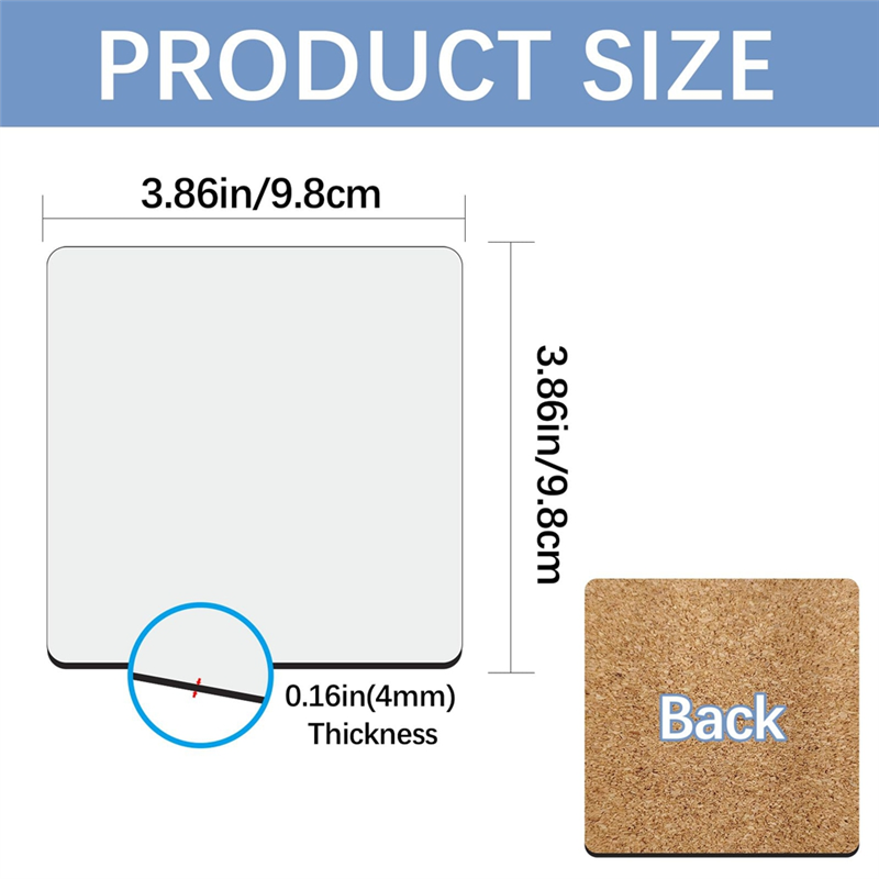 Półfabrykaty do sublimacji pod – Coaster Sublimation Blank recenzja i cena