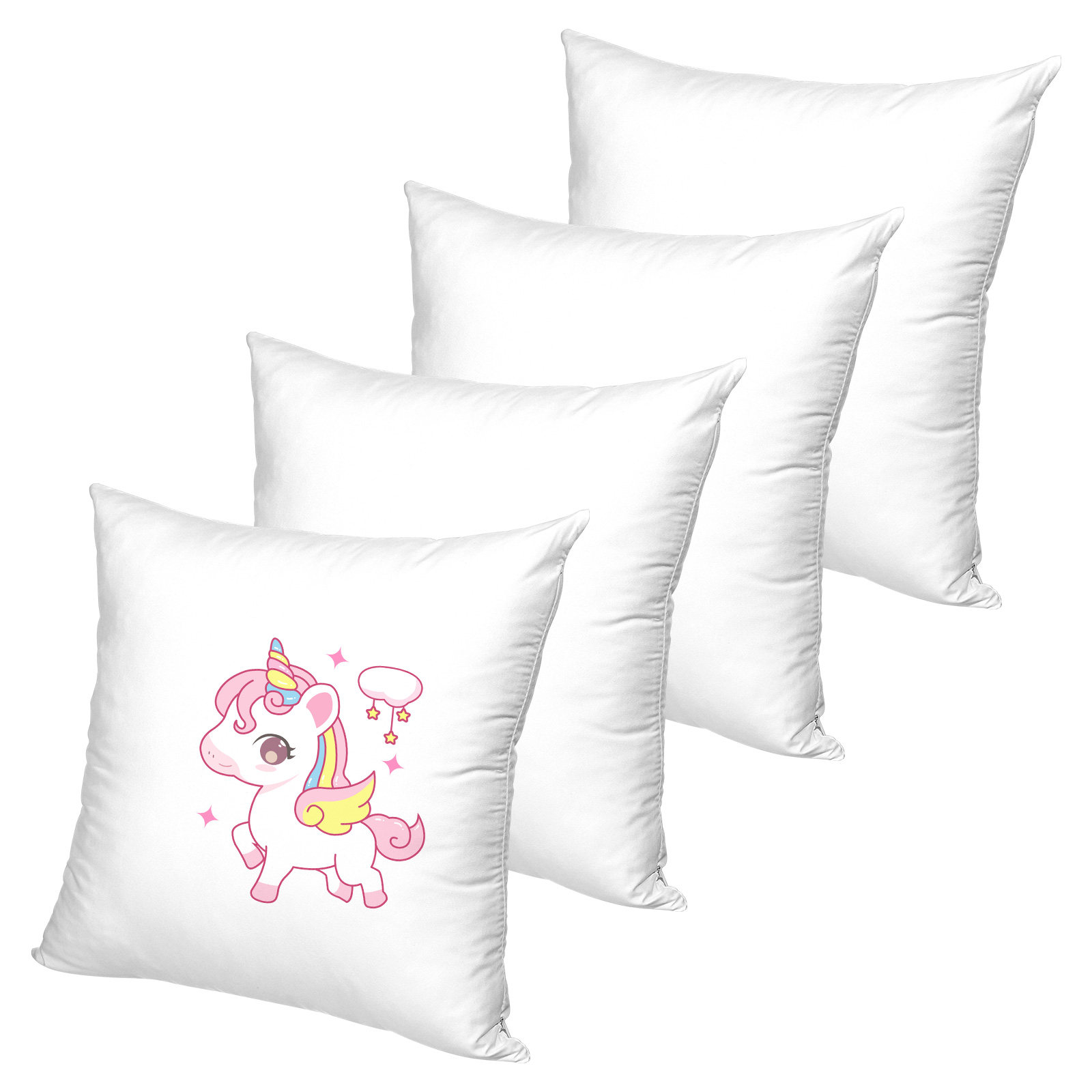 4 szt. Białe poszewki na podus – Pillow Cover Sublimation recenzja i cena