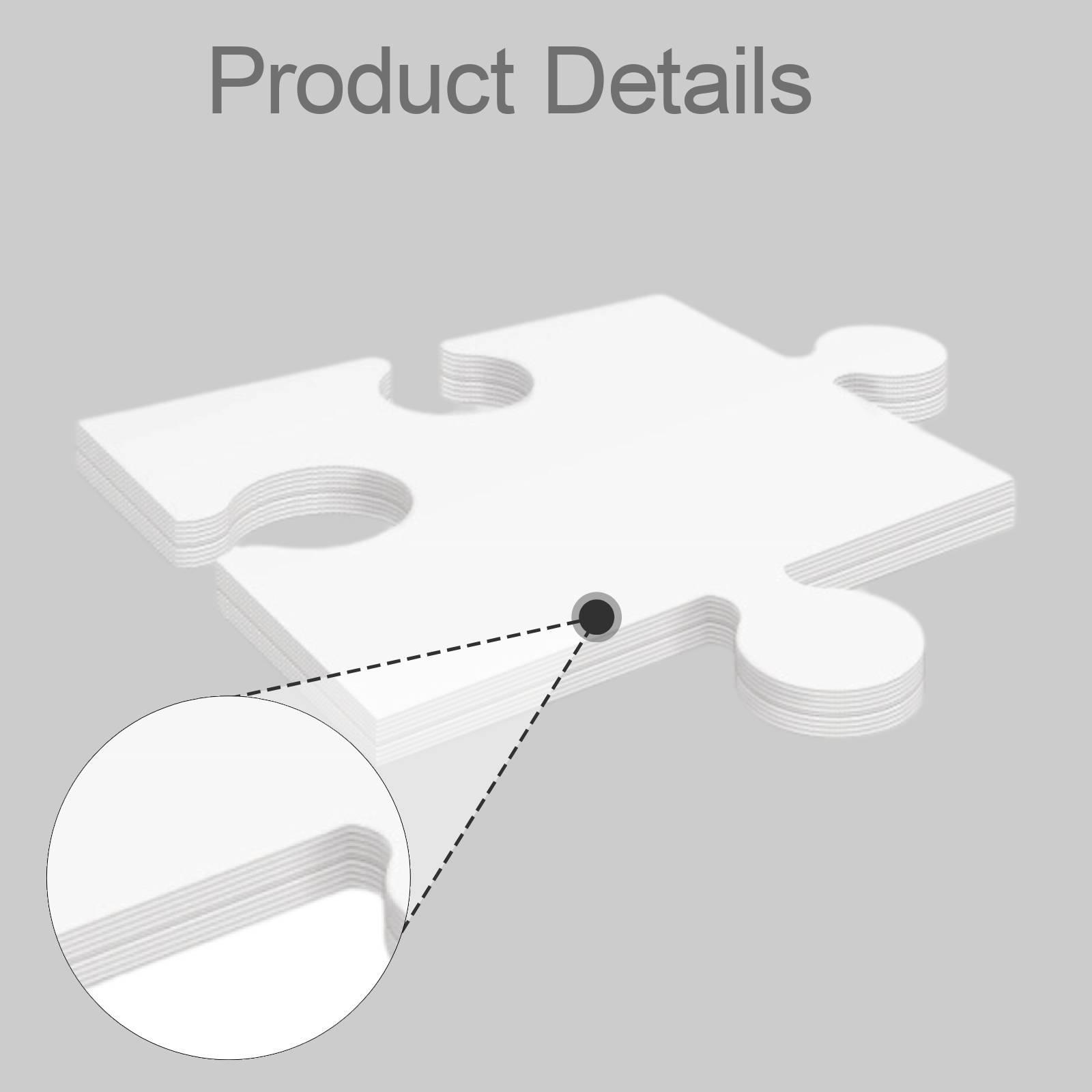 24x Białe Kartonowe Puste Puzz – Puzzle Blank White recenzja i cena