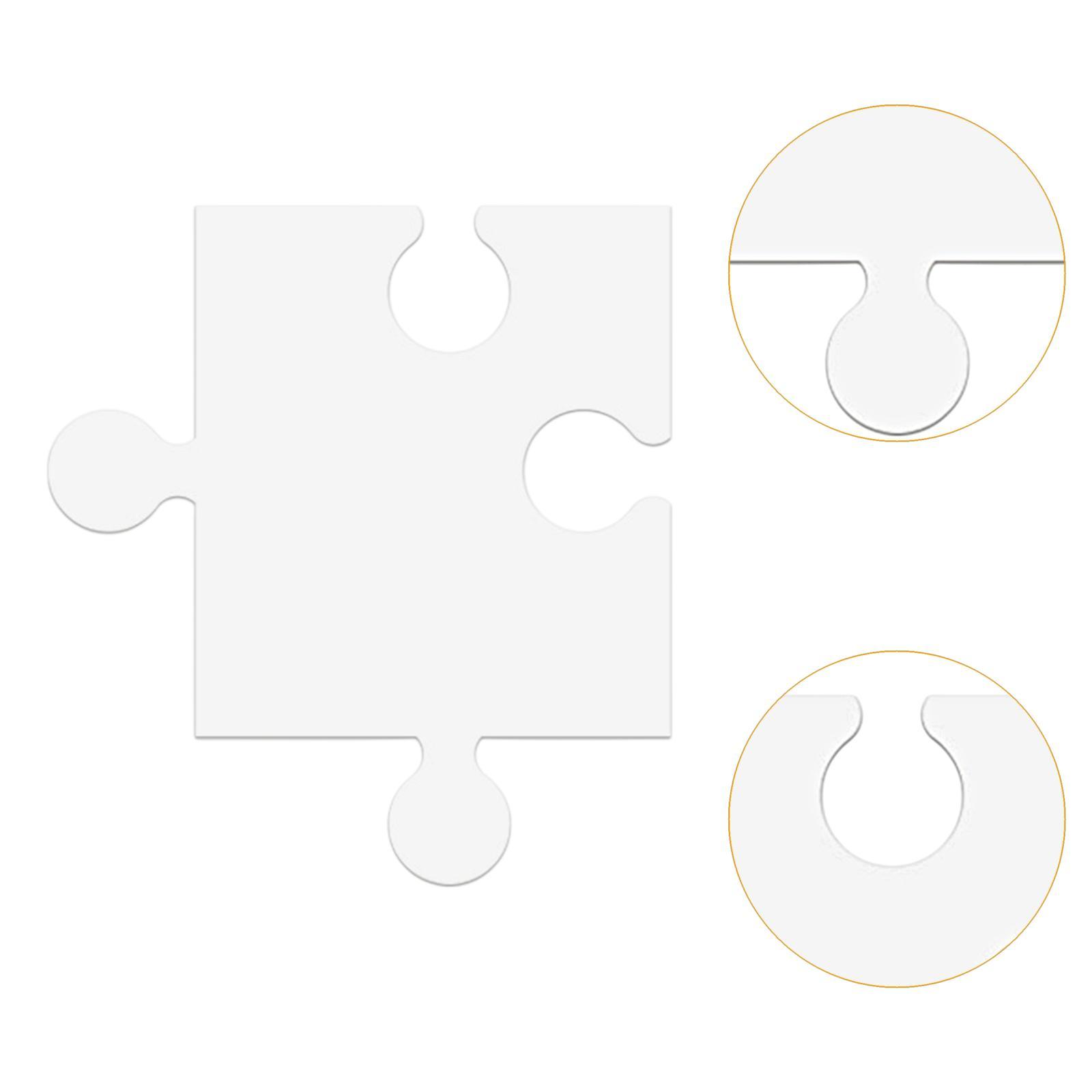 24 szt. Białe kartonowe szablo – Puzzle Blank White recenzja i cena