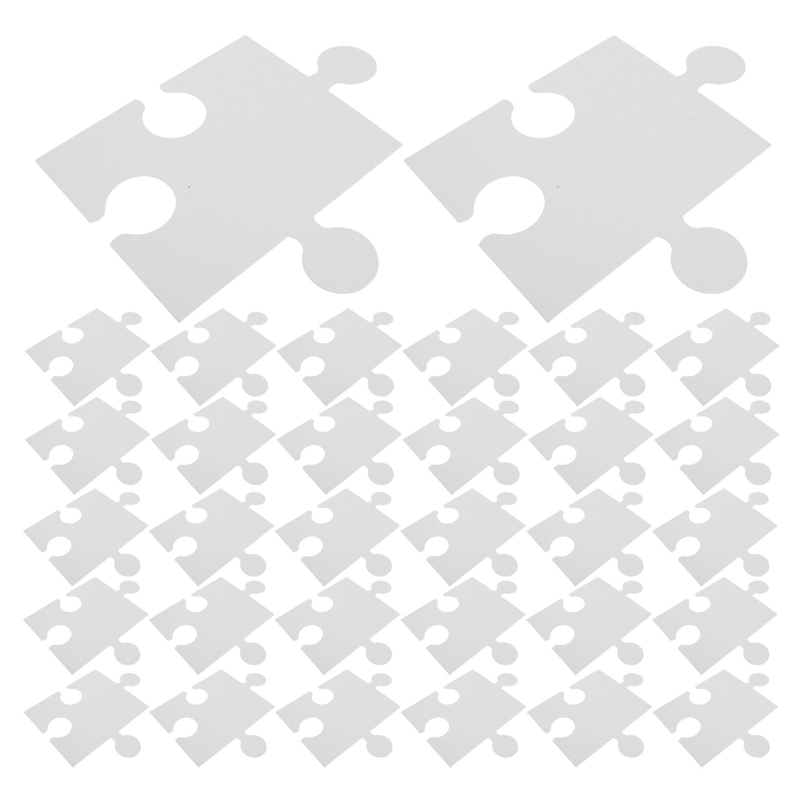 60 sztuk dużych białych pustyc – Puzzle Blank White recenzja i cena